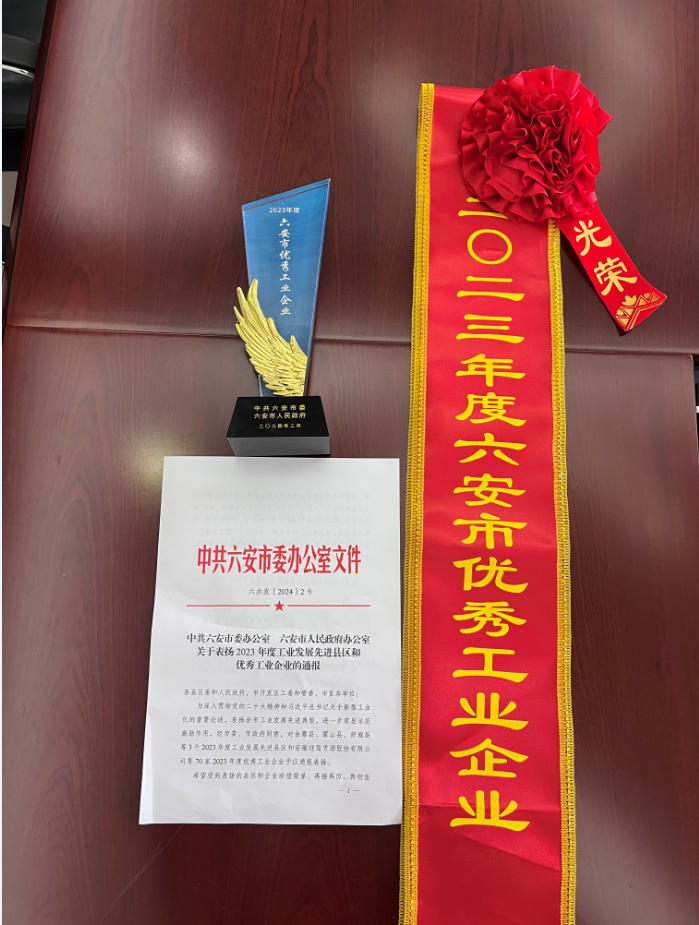 2023年度六安市优秀工业企业5